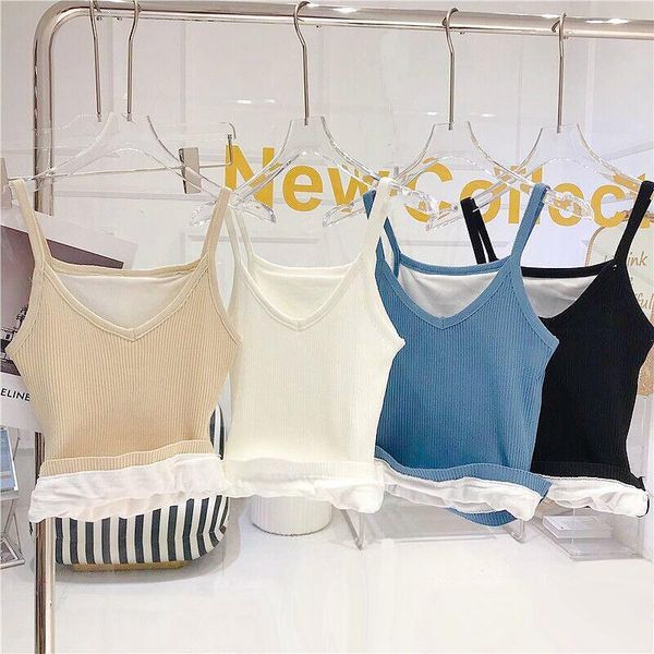 women's tanks & camis 2021 fashion casual clothing autumn and winter plus velvet thick slim knit small sling warm vest, White
women's tanks & camis 2021 fashion casual clothing autumn and winter plus velvet thick slim knit small sling warm vest, White