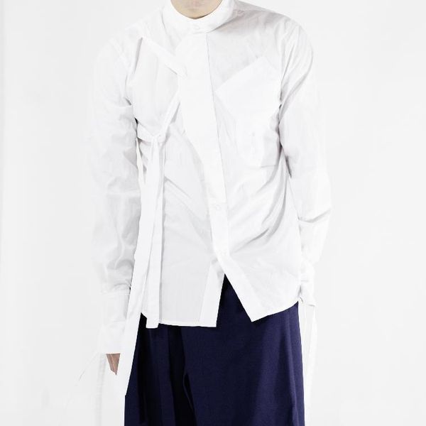 s~5xl 2021 men's clothing plus size gd fashion mainstream personality asymmetry splicing self-cultivation long sleeved shirt casual shi, White;black
s~5xl 2021 men's clothing plus size gd fashion mainstream personality asymmetry splicing self-cultivation long sleeved shirt casual shi, White;black