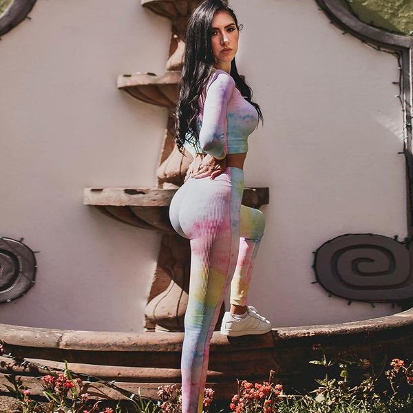 yoga outfit seamless tie dye print gym ribbed suit fashion long sleeve zipper crop leggings two piece set fitness sports clothing
yoga outfit seamless tie dye print gym ribbed suit fashion long sleeve zipper crop leggings two piece set fitness sports clothing