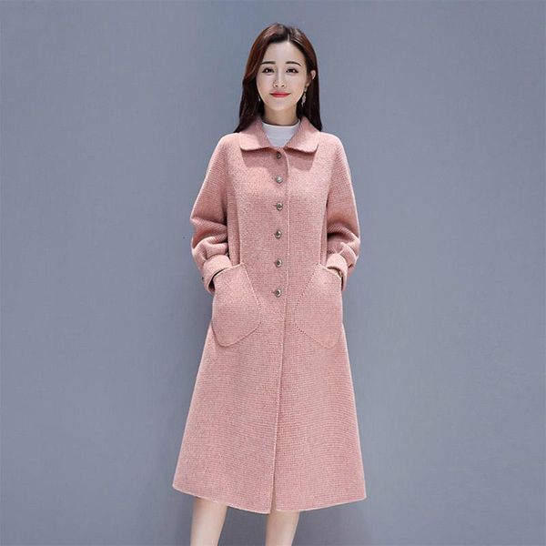 Women's Wool & Blends Doll Collar Double-faced Cashmere Coat Women Long Autumn Winter Woolen Cloak Jacket Plaid Trench f411 XKQK, Black
Women's Wool & Blends Doll Collar Double-faced Cashmere Coat Women Long Autumn Winter Woolen Cloak Jacket Plaid Trench f411 XKQK, Black