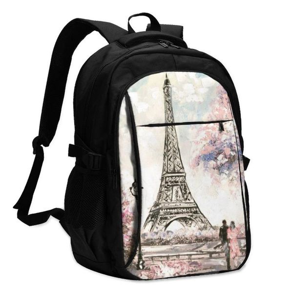 backpack usb charging lapwomen's for teenage students girls school street view of paris travel bagpack
backpack usb charging lapwomen's for teenage students girls school street view of paris travel bagpack
