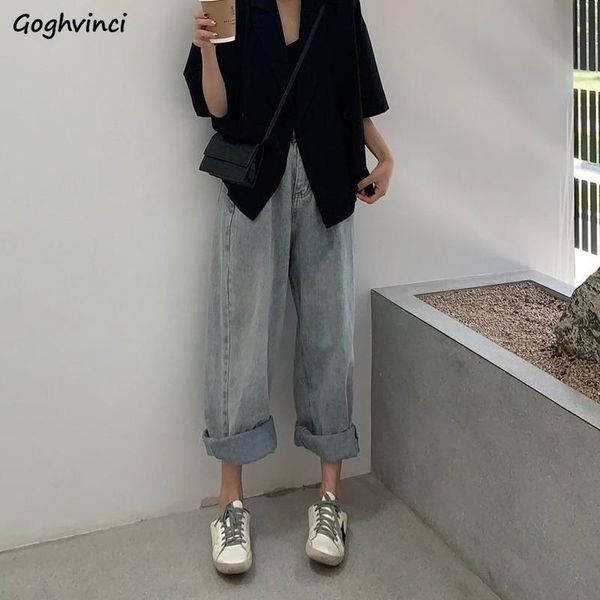 jeans women adjustable waist baggy leisure all-match roll-up hem ins denim straight trousers korean style streetwear teens retro women', Blue
jeans women adjustable waist baggy leisure all-match roll-up hem ins denim straight trousers korean style streetwear teens retro women', Blue