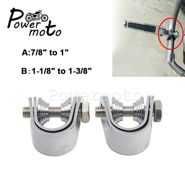 pedals highway footpeg clamp 7/8" 22mm 1" 25mm 1-1/8" 28mm 1-1/4" 32mm u-clamp engine guard tube footrest bar clevis mou
pedals highway footpeg clamp 7/8" 22mm 1" 25mm 1-1/8" 28mm 1-1/4" 32mm u-clamp engine guard tube footrest bar clevis mou