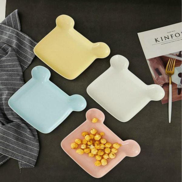 dishes & plates 2 pcs cute little bear ceramic western children's breakfast plate rice fruit snack 7-inch colorful dinner
dishes & plates 2 pcs cute little bear ceramic western children's breakfast plate rice fruit snack 7-inch colorful dinner