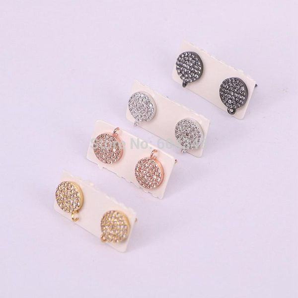 pairs zyz177-8716 gold silver color black round earring micro pave cz zircon studs findings stud, Golden;silver
pairs zyz177-8716 gold silver color black round earring micro pave cz zircon studs findings stud, Golden;silver