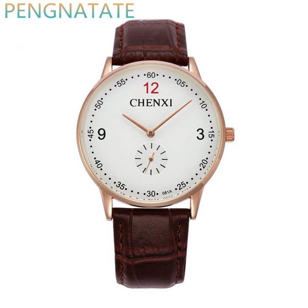 wristwatches chenxi watches men fashion casual quartz watch leather strap man sports wristwatch relogio masculino pengnatate, Slivery;brown
wristwatches chenxi watches men fashion casual quartz watch leather strap man sports wristwatch relogio masculino pengnatate, Slivery;brown