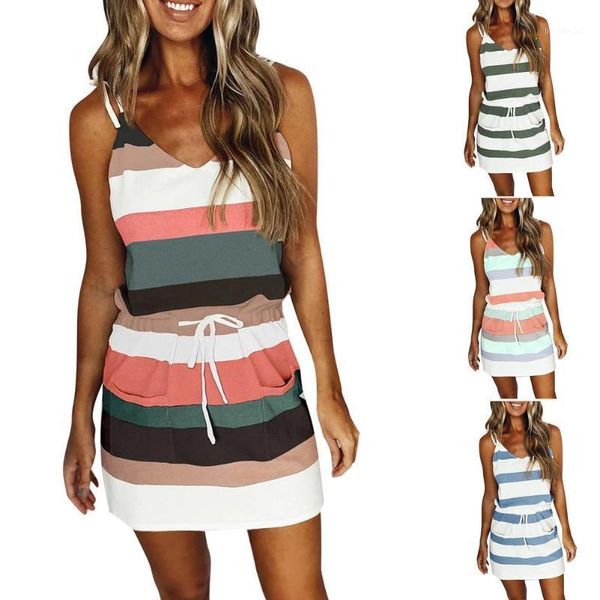 yoga outfit women sling dress v neck stripe summer casual v-neck sleeveless striped with adjustable belt
yoga outfit women sling dress v neck stripe summer casual v-neck sleeveless striped with adjustable belt
