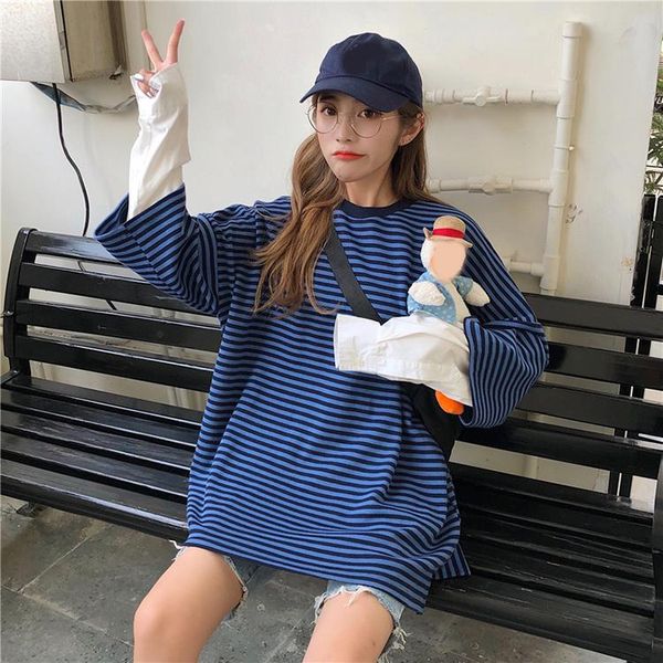women's hoodies & sweatshirts loose modis long sleeve patchwork fake two pieces fashion brand striped harajuku spring fall women, Black
women's hoodies & sweatshirts loose modis long sleeve patchwork fake two pieces fashion brand striped harajuku spring fall women, Black