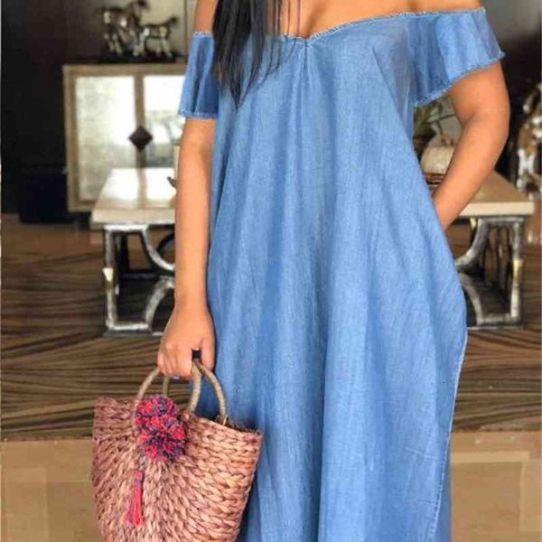 casual fashion loose party clothing womens deep v-neck jean summer slash neck designer dresses female, Black;gray
casual fashion loose party clothing womens deep v-neck jean summer slash neck designer dresses female, Black;gray