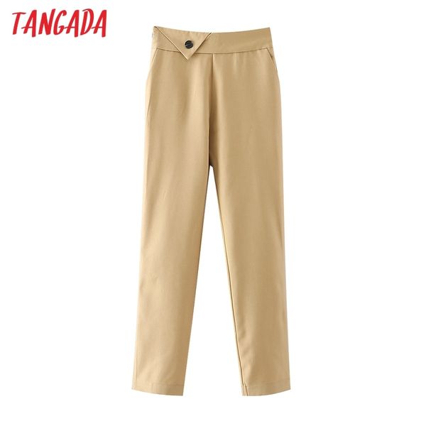 spring fashion woman solid khaki pocket strethy waist pants trousers female da54 210416, Black;white
spring fashion woman solid khaki pocket strethy waist pants trousers female da54 210416, Black;white