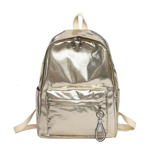 youth waterproof nylon schoolbag, large capacity travel bag, bright gold, silver backpack
youth waterproof nylon schoolbag, large capacity travel bag, bright gold, silver backpack
