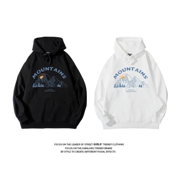 35% cotton american early autumn sweater design feeling thin hooded women's loose bf lazy style, Black
35% cotton american early autumn sweater design feeling thin hooded women's loose bf lazy style, Black