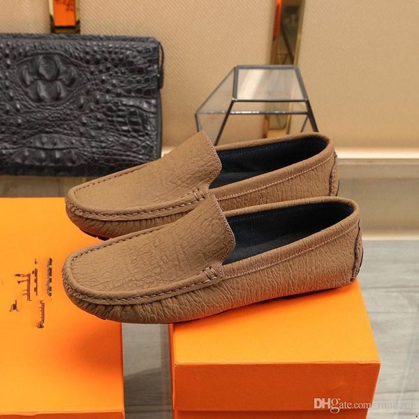 mm 2022 new luxury designer men leather formal business drive shoes men's casual leather shoes breathable feet casual flat peas men, Black
mm 2022 new luxury designer men leather formal business drive shoes men's casual leather shoes breathable feet casual flat peas men, Black