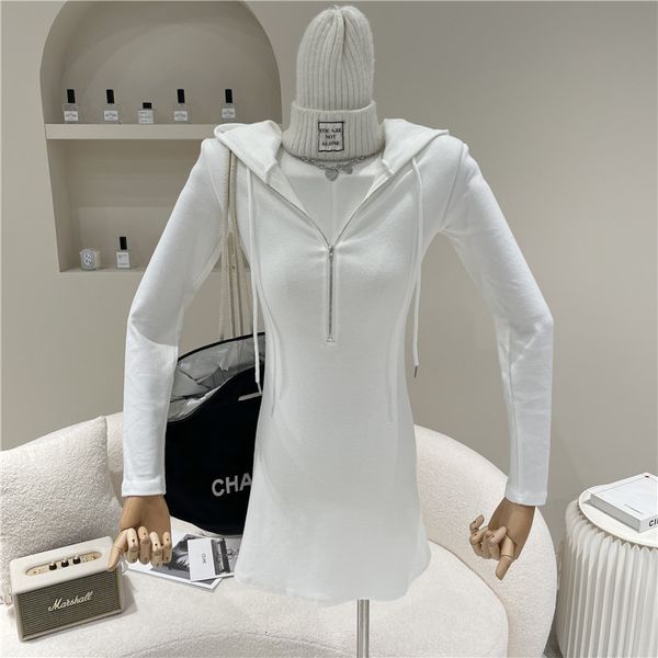 dresses women's summer niche fashion design short with hoodie thin skirt dress the line, Black;gray
dresses women's summer niche fashion design short with hoodie thin skirt dress the line, Black;gray
