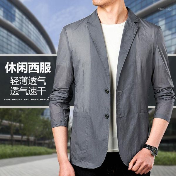 men's jackets spring and summer outdoor casual suit business coat loose, light, sunscreen breathable small top, Black;brown
men's jackets spring and summer outdoor casual suit business coat loose, light, sunscreen breathable small top, Black;brown