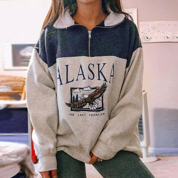 women's hoodies & sweatshirts women letter printed stand collar half zipper long sleeve pullovers vintage casual loose autumn outwear, Black
women's hoodies & sweatshirts women letter printed stand collar half zipper long sleeve pullovers vintage casual loose autumn outwear, Black