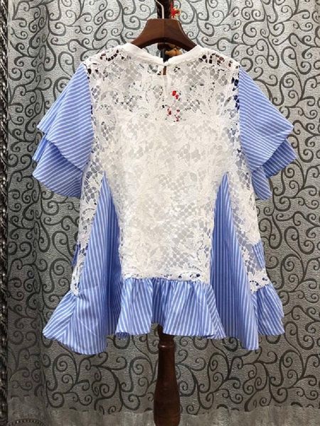 women's blouses & shirts 2021 summer fashion cotton women hollow out lace patchwork short sleeve casual basic shirt black blue, White
women's blouses & shirts 2021 summer fashion cotton women hollow out lace patchwork short sleeve casual basic shirt black blue, White