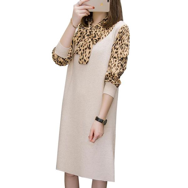 casual dresses autumn fall dress women patchwork design leopard print long sleeve knitted sweater sister sweaters, Black;gray
casual dresses autumn fall dress women patchwork design leopard print long sleeve knitted sweater sister sweaters, Black;gray