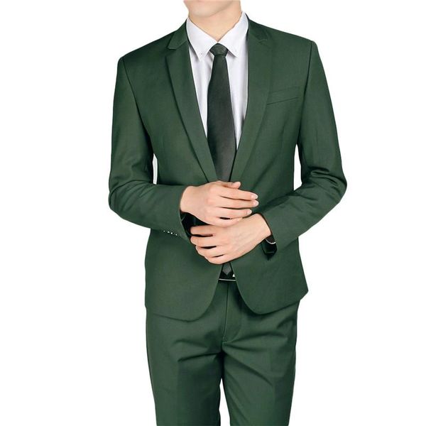 men's suits & blazers custom made men suit 2 pieces dark green groom tuxedo terno masculino business casual style wedding for jacket+pa, White;black
men's suits & blazers custom made men suit 2 pieces dark green groom tuxedo terno masculino business casual style wedding for jacket+pa, White;black