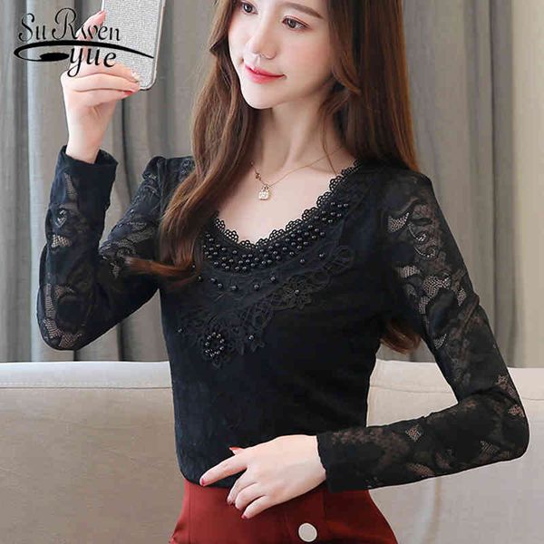 ladies and blouses womens lace long sleeve shirts plus size clothing 6903 50 210427, White
ladies and blouses womens lace long sleeve shirts plus size clothing 6903 50 210427, White