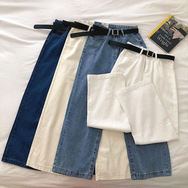 women's pants & capris wide leg straight jeans autumn and winter 2021 korean students loose high waist all-match casual waistband, Black;white
women's pants & capris wide leg straight jeans autumn and winter 2021 korean students loose high waist all-match casual waistband, Black;white