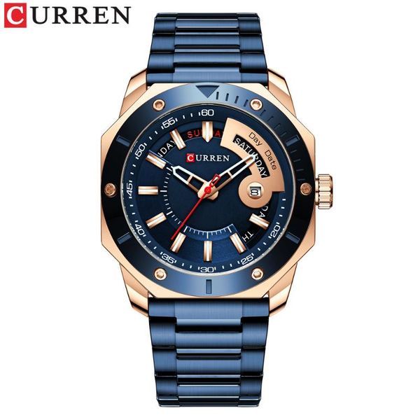wristwatches curren/ karin 8344 men's watch waterproof shi ying steel band business belt calendar watch., Slivery;brown
wristwatches curren/ karin 8344 men's watch waterproof shi ying steel band business belt calendar watch., Slivery;brown