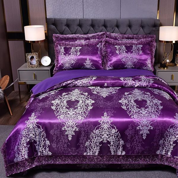 bedding sets drop wedding duvet cover set jacquard lace pillowcase (3pcs no bedsheet )european luxury violet color blue
bedding sets drop wedding duvet cover set jacquard lace pillowcase (3pcs no bedsheet )european luxury violet color blue