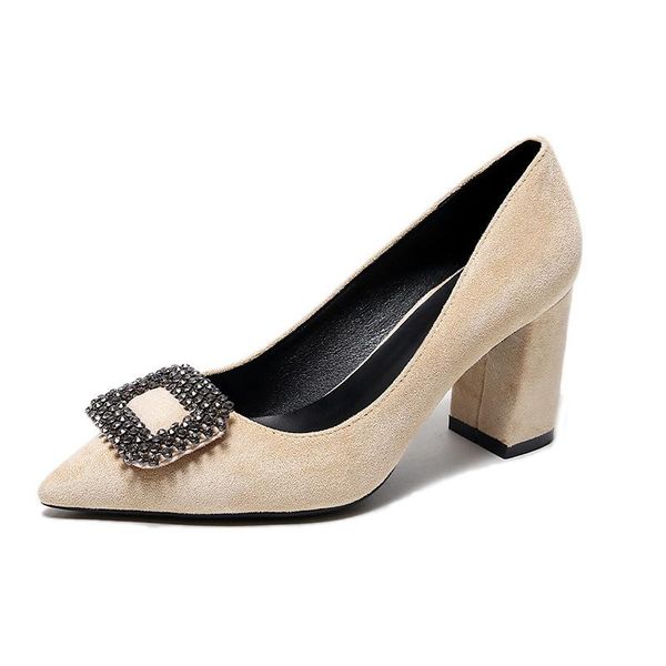 dress shoes 5cm-7cm women square high heels brand crystal wedding woman thick pumps ladies chaussures femme big size 42/43, Black
dress shoes 5cm-7cm women square high heels brand crystal wedding woman thick pumps ladies chaussures femme big size 42/43, Black