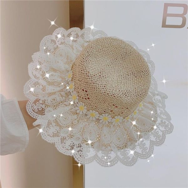 summer children's princess lace sun hat sunscreen beach straw caps & hats, Yellow
summer children's princess lace sun hat sunscreen beach straw caps & hats, Yellow
