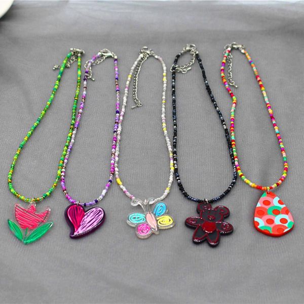 pendant necklaces bohemian colorful beads chain acylic flowers fruit lovely statement fashion choker necklace jewelry women accessories, Silver
pendant necklaces bohemian colorful beads chain acylic flowers fruit lovely statement fashion choker necklace jewelry women accessories, Silver