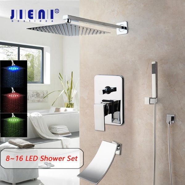 8/16 inch chrome polished bathroom shower set rainfall head ceiling mounted mixer brass faucet sets
8/16 inch chrome polished bathroom shower set rainfall head ceiling mounted mixer brass faucet sets