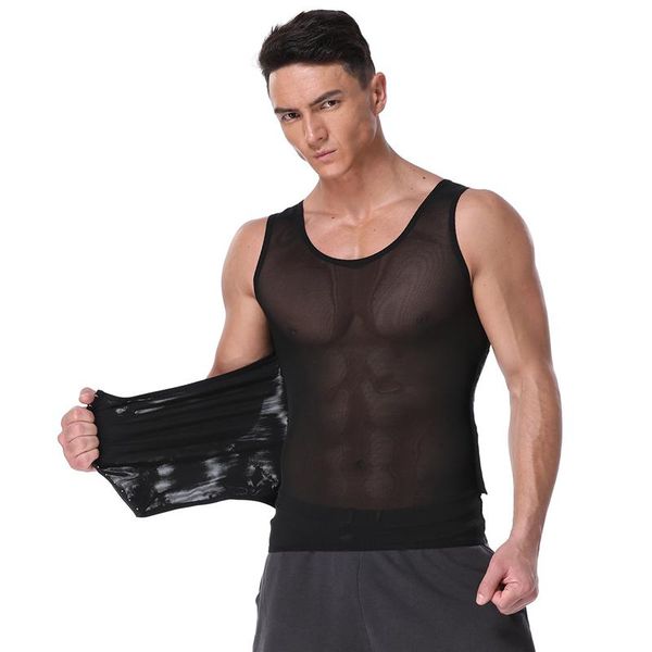men's body shapers men slimming mesh sweat vest shaper waist cincher tummy control belly underwear slim girdles shapewear drop, Black;brown
men's body shapers men slimming mesh sweat vest shaper waist cincher tummy control belly underwear slim girdles shapewear drop, Black;brown