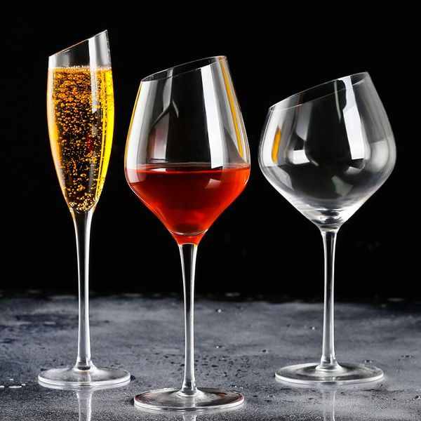 wine glasses oblique mouth red glass champagne creative burgundy bordeaux goblet ccup bar restaurant drinking utensils
wine glasses oblique mouth red glass champagne creative burgundy bordeaux goblet ccup bar restaurant drinking utensils