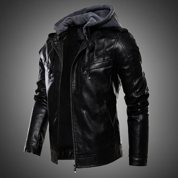 men's fur & faux mens jacket pu leather men hooded coat lined motorcycle fashion autumn winter plus size 4xl 5xl qfov, Black
men's fur & faux mens jacket pu leather men hooded coat lined motorcycle fashion autumn winter plus size 4xl 5xl qfov, Black