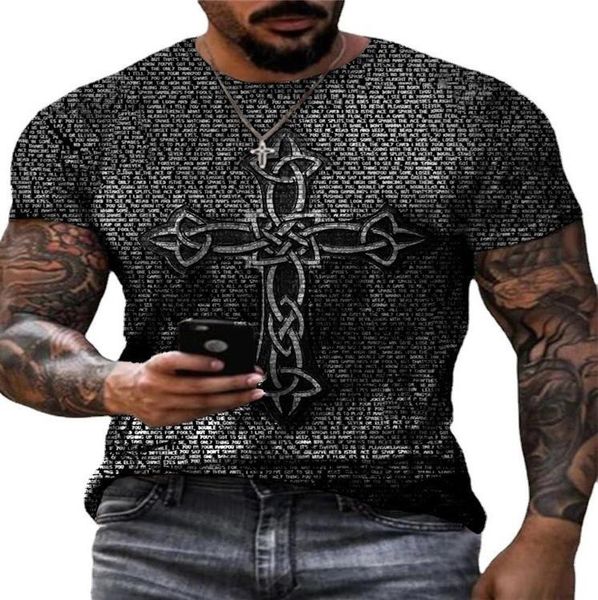 hai ding shop loose casual fashion round neck cross printed men's short sleeve t-shirt, White;black
hai ding shop loose casual fashion round neck cross printed men's short sleeve t-shirt, White;black