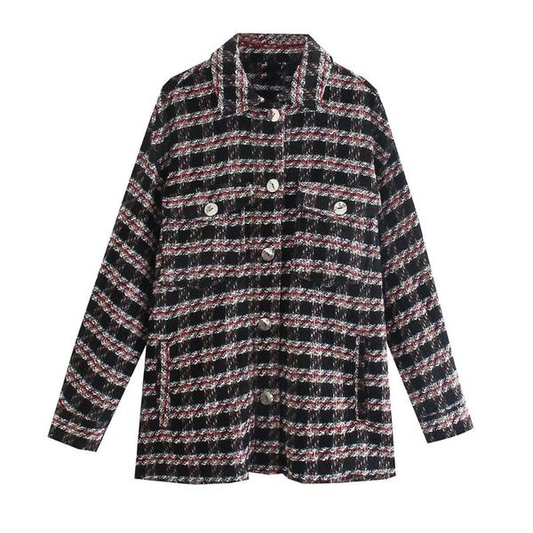 women's jackets bbwm women autumn casual tweed plaid simple wild loose lapel single-breasted jacket female fashion long-sleeved chic to, Black;brown
women's jackets bbwm women autumn casual tweed plaid simple wild loose lapel single-breasted jacket female fashion long-sleeved chic to, Black;brown
