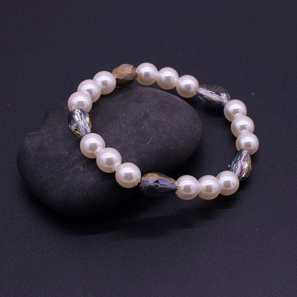 beaded, strands fashion handmade beaded bracelet simple wind round 8mm imitation pearl crystal women charm wrist jewelry gift, Black
beaded, strands fashion handmade beaded bracelet simple wind round 8mm imitation pearl crystal women charm wrist jewelry gift, Black