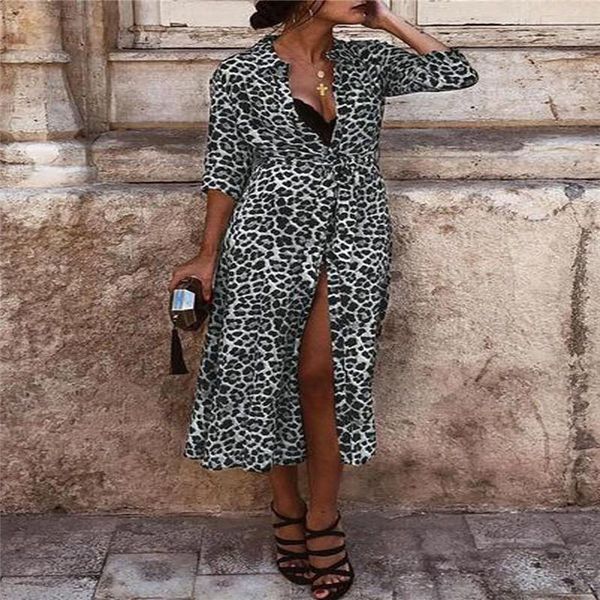 trendy women dress long sleeve bandage casual leopard print v-neck slit polyester dresses one pieces, Black;gray
trendy women dress long sleeve bandage casual leopard print v-neck slit polyester dresses one pieces, Black;gray