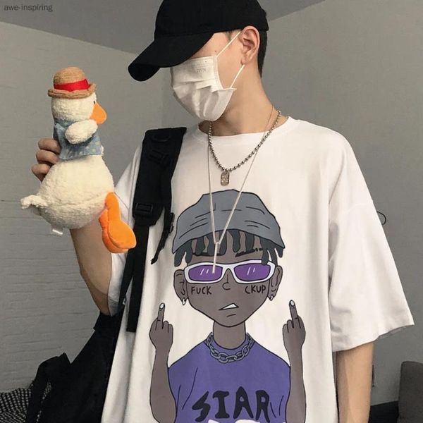 men's t-shirts 2021 summer half-sleeved super fire cartoon anime printing hong kong style short-sleeved t-shirt male large size loose i, White;black
men's t-shirts 2021 summer half-sleeved super fire cartoon anime printing hong kong style short-sleeved t-shirt male large size loose i, White;black