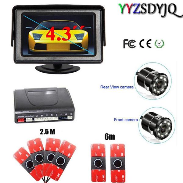 car rear view cameras& parking sensors auto 6 sensor with 8ir camera front parktronic system reverse radar video 4.3inch hd mirror monitor
car rear view cameras& parking sensors auto 6 sensor with 8ir camera front parktronic system reverse radar video 4.3inch hd mirror monitor