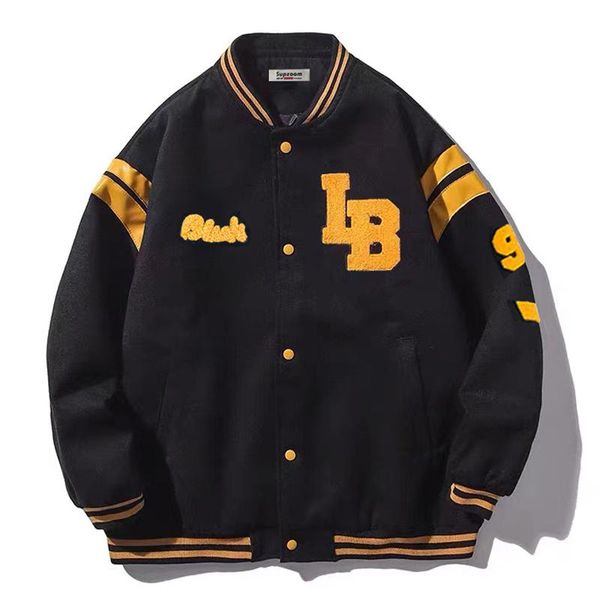 men's jackets baseball uniform2021 single-breasted letter print men jacket loose cardigan hoodie women long sleeve white black bomber, Black;brown
men's jackets baseball uniform2021 single-breasted letter print men jacket loose cardigan hoodie women long sleeve white black bomber, Black;brown
