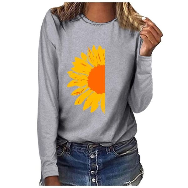 women's t-shirt half sunflower print tshirt women ladies long sleeve o-neck funny bluzki damskie letnie t shirt for koszulki, White
women's t-shirt half sunflower print tshirt women ladies long sleeve o-neck funny bluzki damskie letnie t shirt for koszulki, White