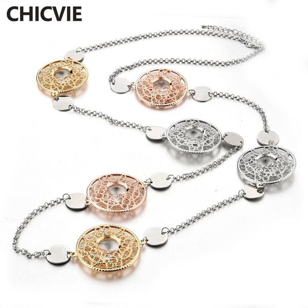 pendant necklaces chicvie vintage long statement & pendants chain display for women jewelry accessories sne180012, Silver
pendant necklaces chicvie vintage long statement & pendants chain display for women jewelry accessories sne180012, Silver