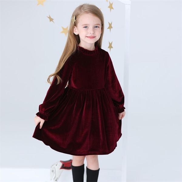 children dress winter girl for girls solid color gold velvet long sleeve 210528, Red;yellow
children dress winter girl for girls solid color gold velvet long sleeve 210528, Red;yellow