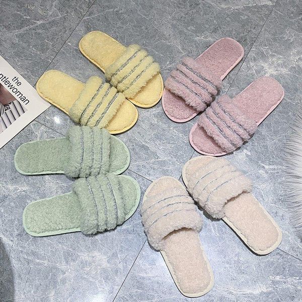 slippers faux fur winter crystal fashion women warm shoes woman slip on flat female slides plus size, Black
slippers faux fur winter crystal fashion women warm shoes woman slip on flat female slides plus size, Black