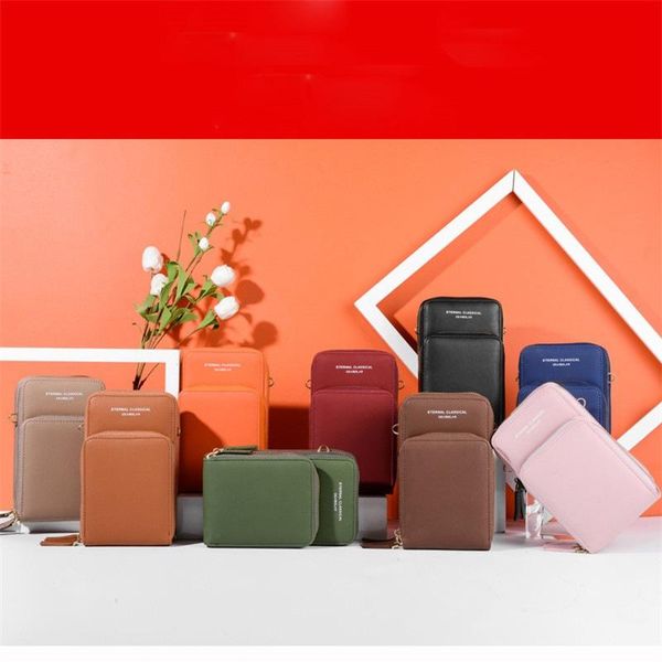 storage bags zipper bag mobile phone women's single shoulder three layer messenger purse demeanour solid color
storage bags zipper bag mobile phone women's single shoulder three layer messenger purse demeanour solid color