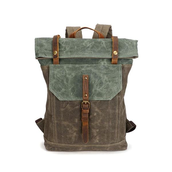 backpack waterproof waxed canvas men backpacks leisure rucksack travel school bag lapbagpack male vintage shoulder bookbags
backpack waterproof waxed canvas men backpacks leisure rucksack travel school bag lapbagpack male vintage shoulder bookbags