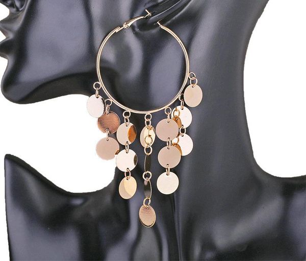dangle & chandelier arrival golden big circle long tassels drop earrings for women girls bohemian exaggerated european style all-match, Silver
dangle & chandelier arrival golden big circle long tassels drop earrings for women girls bohemian exaggerated european style all-match, Silver