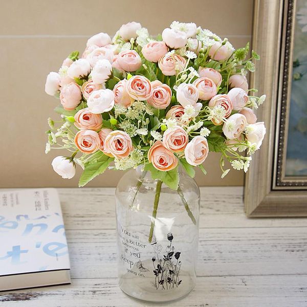 decorative flowers & wreaths 28cm artificial 15 heads bouquet rose pink silk wedding party bride fake flower table plant home decoration
decorative flowers & wreaths 28cm artificial 15 heads bouquet rose pink silk wedding party bride fake flower table plant home decoration