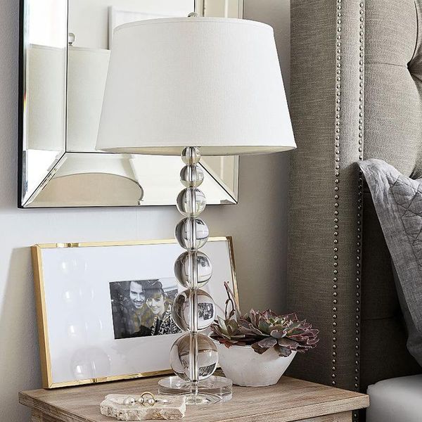 table lamps crystal lamp living room sofa luxury villa fabric lampshade bedroom bedside e27
table lamps crystal lamp living room sofa luxury villa fabric lampshade bedroom bedside e27